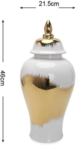 Ceramic Jars,Tea Jar,Chinese Style Storage Jars,Vases Luxury Vase Ceramic Ginger Jar Living Room Porcelain Vintage Shelf Decoration, Modern Decorative Items Rustic Large Table Mantel Farmhouse Decorat #TOP4