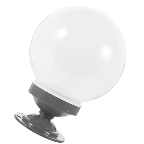 SEWACC Globes pour Luminaires Extérieurs en Acrylique et Aluminium, Abat-Jour Rond pour Lampadaire...