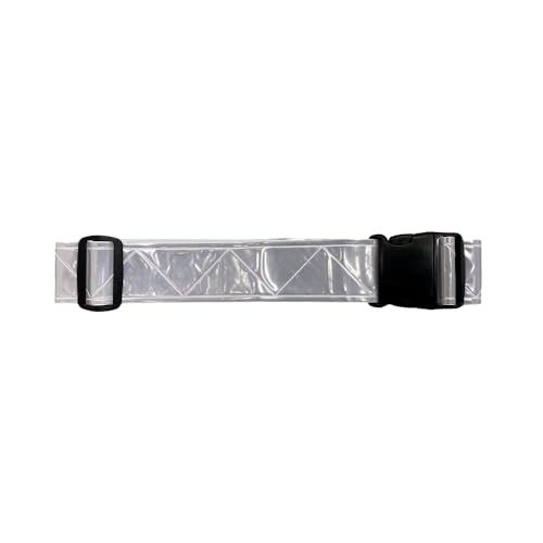 Stuart Promotional Products White Reflective Running Belt with High Visibility for Safety - Adjustable Reflective Belt for Running Walking Cycling - Lightweight Comfortable Fit for Men & Women