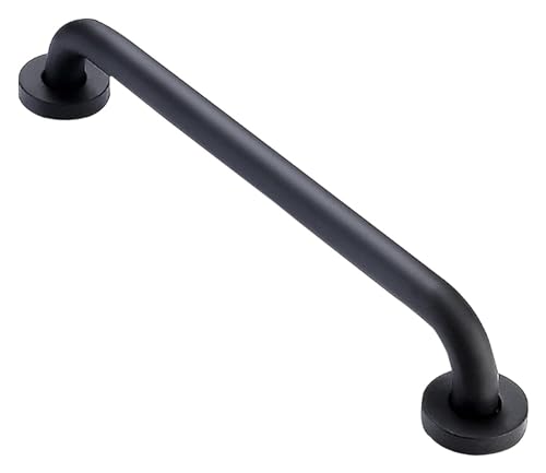 Baño para Agarraderas Mango de ducha antideslizante de acero inoxidable negro, agarre for bañera, inodoro, accesorio de seguridad for baño for niños, ancianos y personas con lesiones.(11.8in)