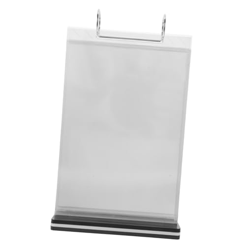 SOESFOUFU Acrylic Menu Stands for Display 6 Page Vertical Flyer Stand Sign Holder Base Multi-use Paper Holder