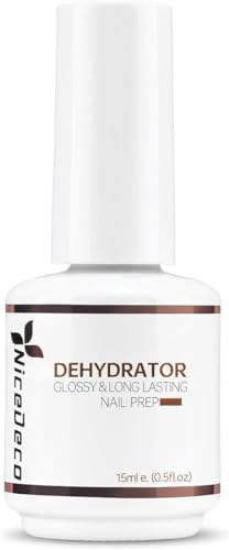 Nicedeco 15ML Nail Dehydrator，para Uñas De Acrílico Uñas De Gel Sin Ácido Deshidratador Herramienta De Secado Y Preparación De Uñas Para Manicuras De Larga Duración