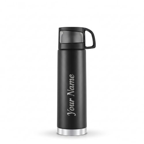 Go24 pexpo Stainless Steel Water Bottle 1 LTR, ISI Certified, Hot & Cold Flask with Jute Bag | 3 Layer Insulation | 2 Year Warranty | for Office, Trav