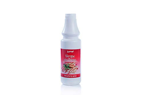 Sirope Fresa JUMEL formato hostelería. Botella 1Kg sin gluten. Pack 6 Uds.