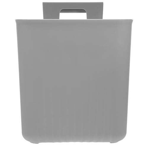 Caneca de basura plástica para cocina con gancho para colgar