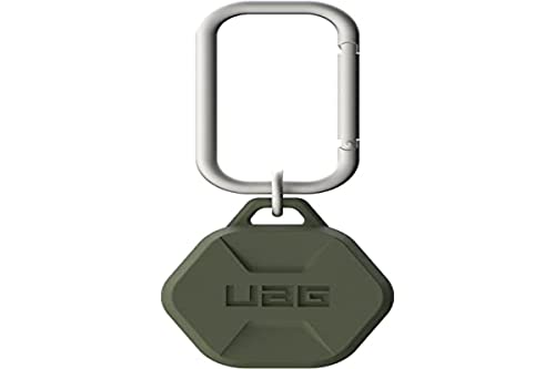 Urban Armor Gear Scout Etui pour Le Pendentif Apple AirTags - [Airtag Porte-clés Robuste, Mousqueton détachable, s'attache aux clés/Sac à Dos/Collier de Chien] Olive Cover
