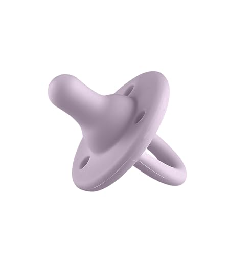 Image of Lee Lee and Me Newborn Pacifier - Flo - 100% Medical Grade Silicone Paci - Breast-Like Nipple for Natural Latch - BPA-Free - Size 0-18 Months