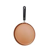 Cabilock Sartén Antiadherente de Mano de Piedra Maifan 15 Cm Aluminio Aleación Portátil para Desayunos Carne y Tortillas Doméstico Color Dorado