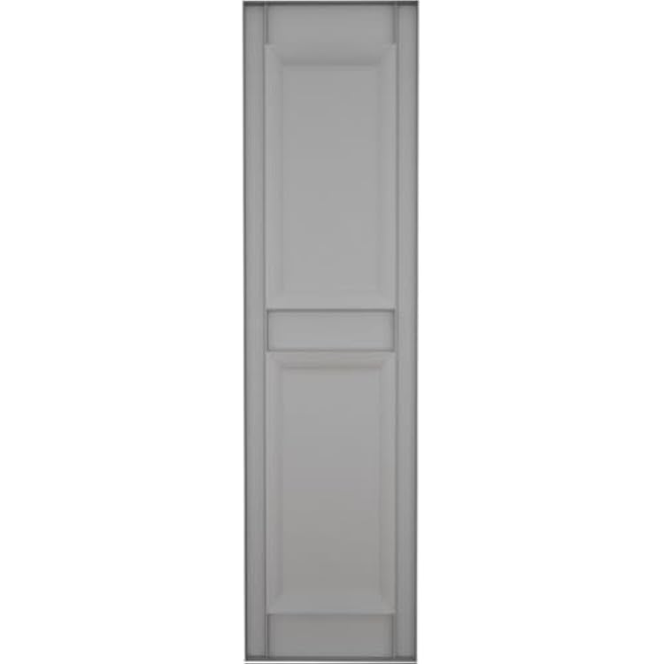 Ekena Millwork LP2C12X05700PG Custom Two Equal Panels, Raised PanelShutter (Per Pair)12W x 57HPaintable