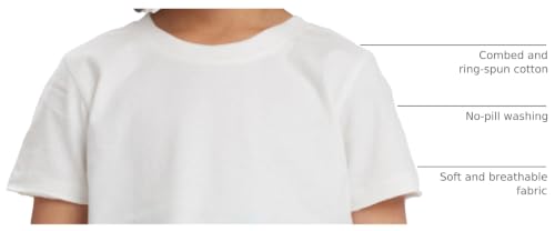 Image of HonestBaby Baby Toddler & Kids' 100% Organic Cotton Short Sleeve T-Shirts (10-Pack)