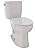 TOTO CST244EF#12 Entrada Two-Piece Elongated 1.28 GPF Universal Height Toilet, Sedona Beige