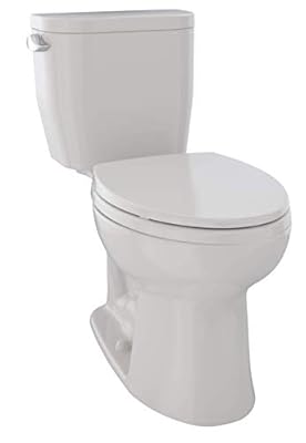 TOTO CST244EF#12 Entrada Two-Piece Elongated 1.28 GPF Universal Height Toilet, Sedona Beige