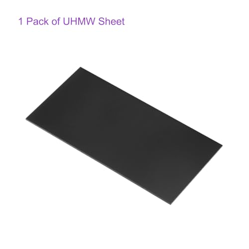 Image of DMiotech 6 x 12 x 0.1 Inch Plastic UHMW Sheets, Ultra High Molecular Weight Polyethylene, Opaque Black Polyethylene Board for Automotive, Chemical, Manufacturing, DIY Home Kitchen