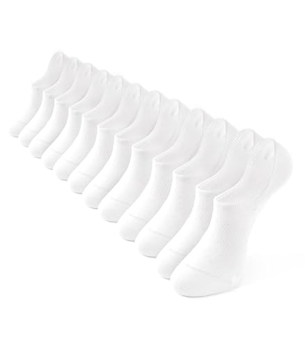 Image of Breslatte No Show Socks Womens Men Non-slip Soft Cotton Invisible Socks for Women Daily Sport