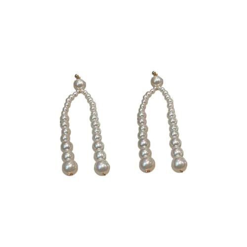 Boucles d'oreilles clous et pompon vintage au fini raffiné pour femme
