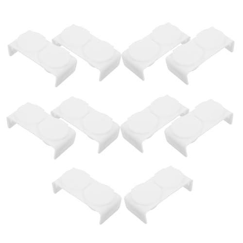 10 recipientes de cristal doble para manicura y esmalte