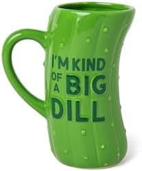BigMouth Large Green Ceramic Pickle Mug 64oz Funny Coffee Mugs Ga...