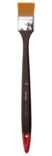 Image of da Vinci Watercolor Series 5088 CosmoTop Spin Paint Brush, Spalter Synthetic with Black /Red Handle, Size 40 (5088-40)