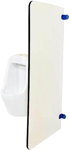 Men Urinal Privacy Screen Toilet Partition,Floor-Standing Adult Urinal Baffle,Wooden Waterproof Urinal Partition Divider Screen, Urinal Partition Extender, for Sool/bar (Size : 2 p