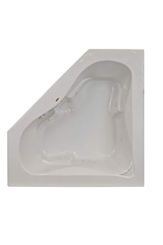 Jacuzzi J5D6060WCL1XXW White 60" x 60" Signature Corner Whirlpool Bathtub with 6 Jets