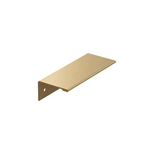 Image of Amerock | Cabinet Pull | Edge Pull | Champagne Bronze | 3 in (76 mm) Center-to-Center Drawer Pull | Kitchen and Bath Hardware | Furniture Hardware