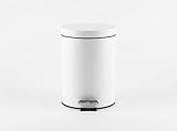 HERSIG - Papelera de Baño con Pedal, Capacidad de 9L, Cubo de Basura en Metal...
