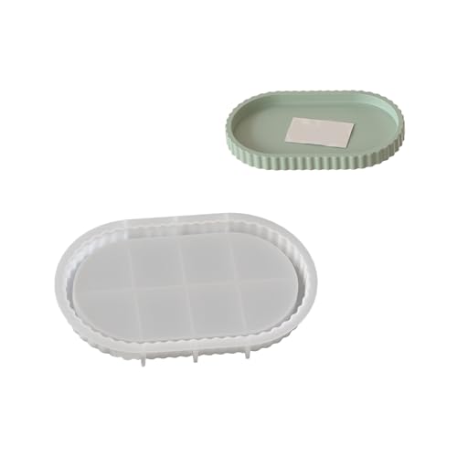 Moule cendrier ovale silicone facile à démouler pour déco - 2