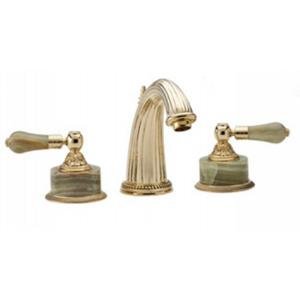 Phylrich K330 024 - Versailles Lavatory Faucet Green Onyx Handle