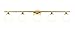 Z-Lite 1100-5V-MGLD Neoma - 5 Light Bath Vanity in Modern Style-7.25 Inches Tall and 38.25 Inches Wide, Finish Color: Modern Gold