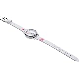 CONGARTENO Orologio da Polso al Quarzo Design a Gattino per Bambine, Cinturino in Pelle Sintetica Bianco, Orologio Sportivo alla Moda Adatto a Studenti e Regalo per Colore Colore Casuale