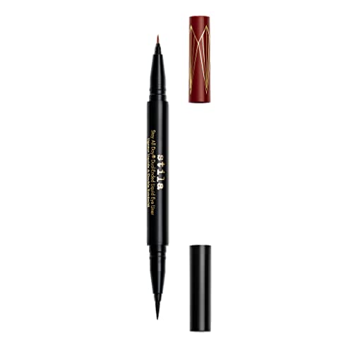Stila All Day Dual-Ended Liquid Eye Liner, Easy To Use Eyeliner Pen, Smudge & Transfer Proof - Image 2