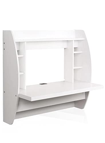 e WORLD Wall Mounted Computer Desk Ideal For TV & Books With multiple Storage Shelves Suitable For Both Office & Home Durable and can Withstand a lot of Load