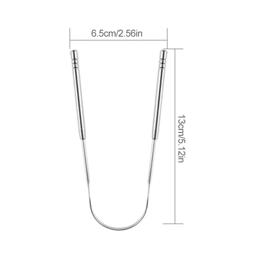 Tongue Scraper - Stainless Steel Tounge Scrappers | Metal Tough Scrapers Men and Women Hygiene Product | Tongue Scraper for Adults | Bad Breath Gone, Help Improve Oral Hygiene | for Deep Clean - Image 6