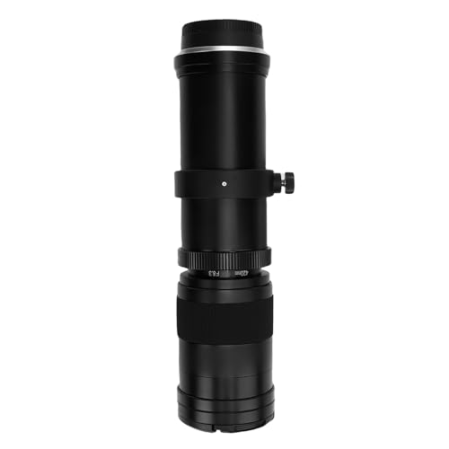 Acogedor 420-800mm�Y�[���J���������Y�A�}�j���A���t�H�[�J�X�j�R��F�}�E���gSLR�J�����p�̖]�������Y�A6°�����p�̂��铧���ȉ摜�p�̌��w�K���X�R�[�e�B���O (BLACK)