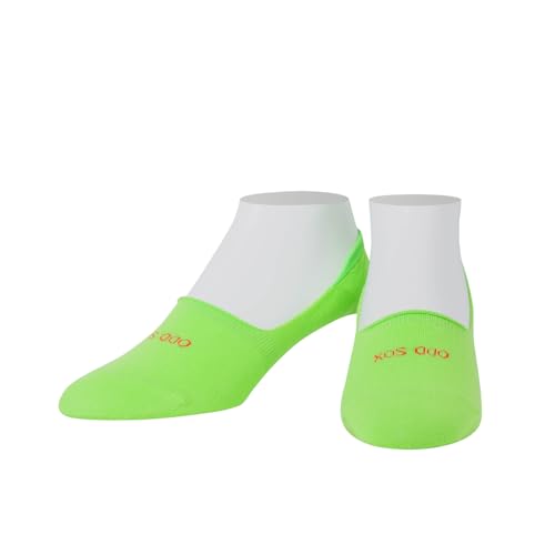 Image of Odd Sox - Basix Large No Show Socks - Soft Cotton Blend Low Profile Athletic Fit - Pastel & Bright Colors