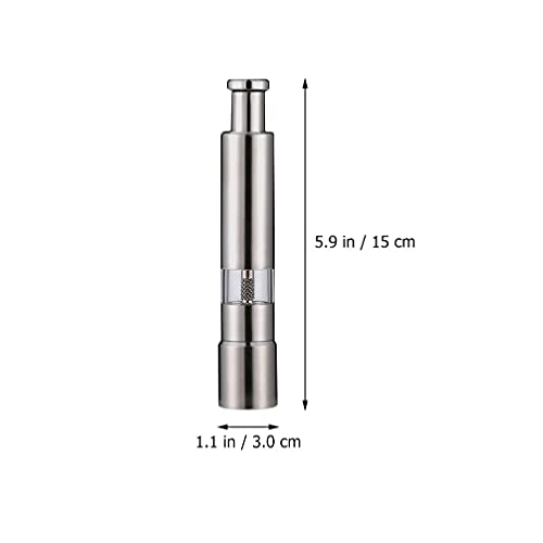 Moulin à poivre manuel inoxydable réutilisable et compact pour assaisonnement Yardwe - 6