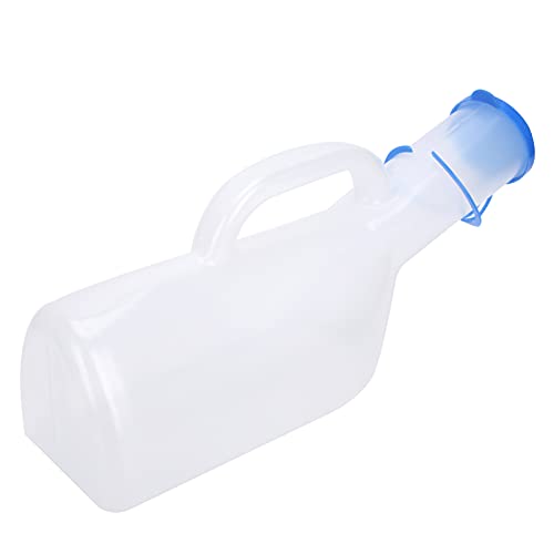 1000ML Large Capacity Plastic Urinal for Men Convenient and Portable Design, Urine Pee Bottle Ideal for Elderly, Bedridden Patients, and Travelers