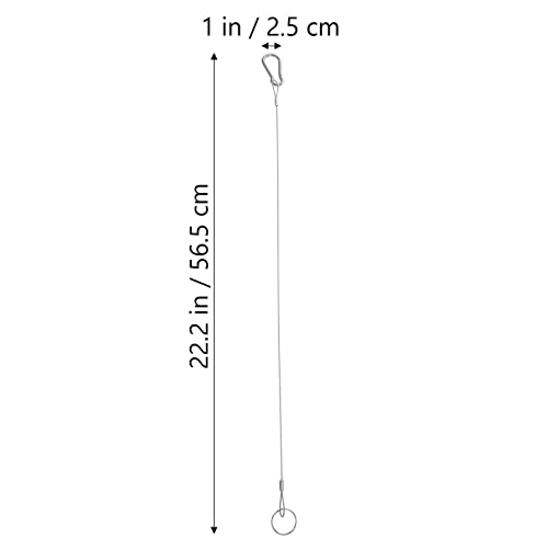 image for TEHAUX Lanyard Safety Ropes, Stainless Steel Safety Cable Lock Sturdy 