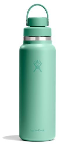 Image of Hydro Flask Water Bottle - Insulated Stainless Steel - Wide Mouth Flex Chug Lid, Non Spill, Leakproof in 40 Oz Mermaid Green