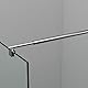 Dusche Einziehbar Stabilisator 73-123 cm Silber, Edelstahl Haltestange Stabilisierungsstange für Glasstärken 8-10 mm für Walk-in Duschabtrennung Duschwand Duschkabine