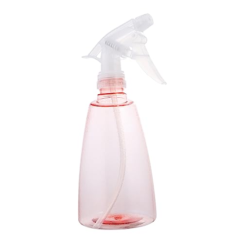 Botella pulverizadora rosa con gatillo ergonómico de plástico recargable