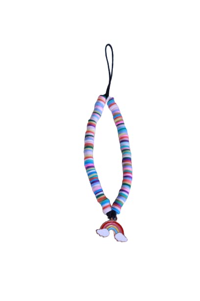 Stylish White Libea Pearls and Colorful Beaded Phone Charm| Made with Colorful Beads with Beautiful White Pearls (Unicorn Multi)-image-14
