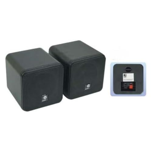 E-Audio 4-Inch Dual Cone Full Range Mini Box Speaker