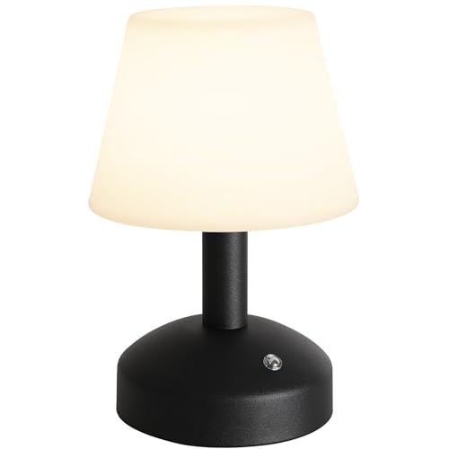 Design versatile, portatile e senza fili: questa pratica lampada da scrivania LED convince per il suo design semplice eppure moderno. Il suo design compatto e il modello portatile e senza fili la rendono adatta a qualsiasi ambiente. Quando è accesa, la luce delicata passa attraverso lo schermo in PE bianco o il delicato rivestimento in tessuto, creando un'atmosfera calda e romantica.' Grazie al pratico design senza fili, può essere portata ovunque sia necessaria una fonte di luce. Si adatta non solo per camere da letto, uffici, salotti e cucine, ma anche per ristoranti, caffè, giardini e campeggio.