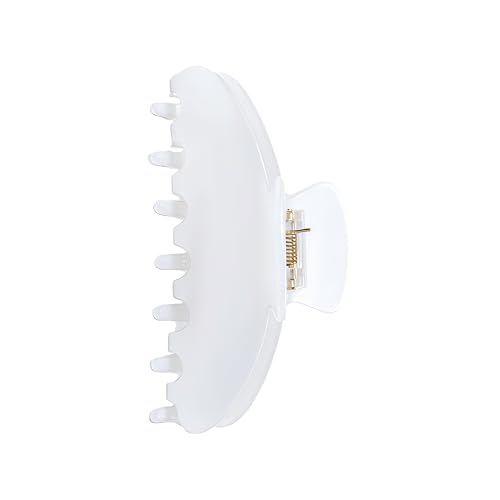 OideGuiing Durable Acetate Hair Clips - 4-Inch Pearl white Claw Clips for Fine and Thick Hair (Pearl white)