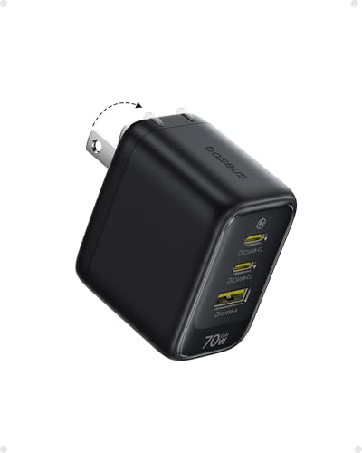Baseus Enerfill 70W USB C Charger, 3 Port Fast Charging Block - image 1