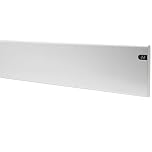 Adax Neo Low Profile Electric Panel Heater/Convector Radiator With Timer, Thermostat, Modern, Slimline, Wall Mounted (White, 1200W)