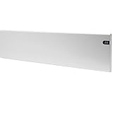 Adax Neo Low Profile Electric Panel Heater/Convector Radiator With Timer, Thermostat, Modern, Slimline, Wall Mounted (White, 800W)