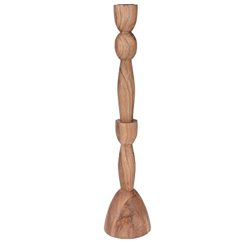 Trä ljusstake Acacia NILOTICA 42 cm natur