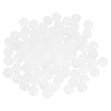 QUARKZMAN 100Stk Erhabene Schrankfront Abstandshalter 38 Zoll(10mm) Silikonkugel Stabilisatoren Stoßdämpfer Für Schrankfront Ausrichtung Spannungsverteilung Weiß